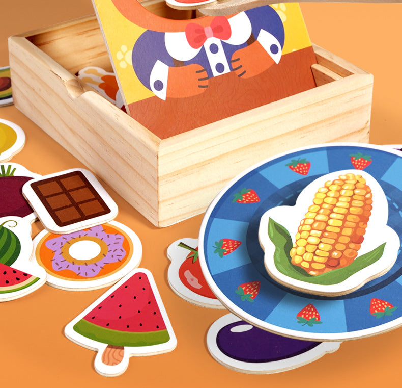 Kinmilo animal feeding and pretend food matching game play image 22