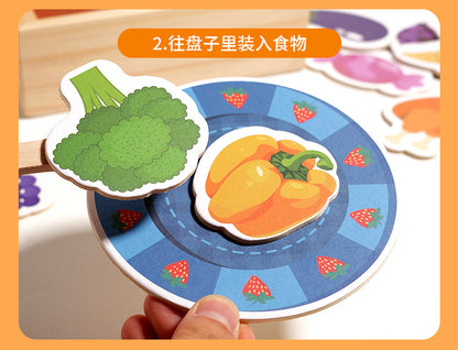 Kinmilo animal feeding and pretend food matching game play image 24