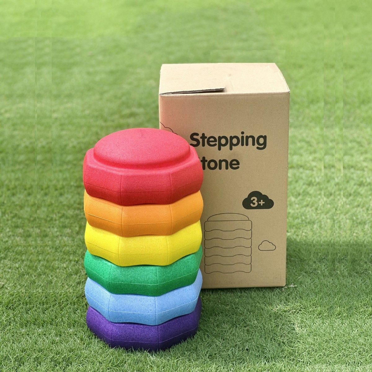 Kinmilo rainbow stepping stones, balance-board configurations and movement play photo 7