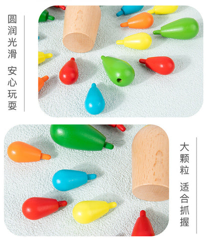 Wooden cactus toy, building game or alphabet activity image 39