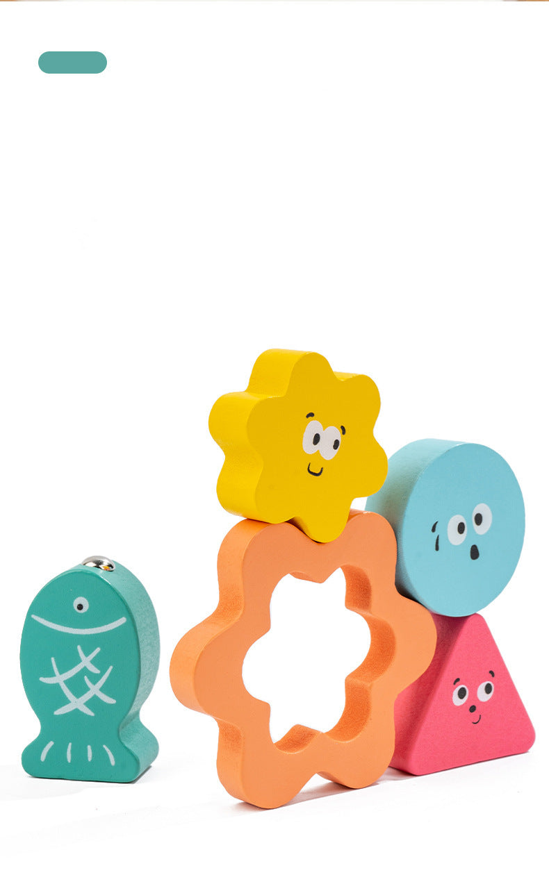 Kinmilo Montessori wooden fishing puzzle and early math activity board - product view 31