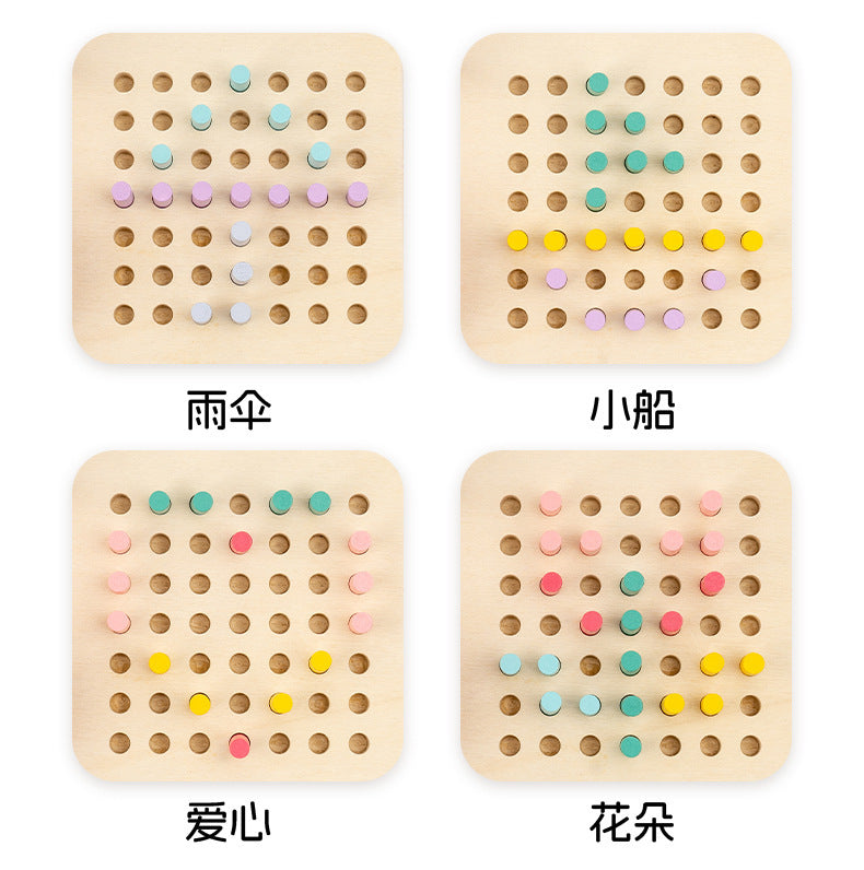 Kinmilo Montessori wooden fishing puzzle and early math activity board - product view 38