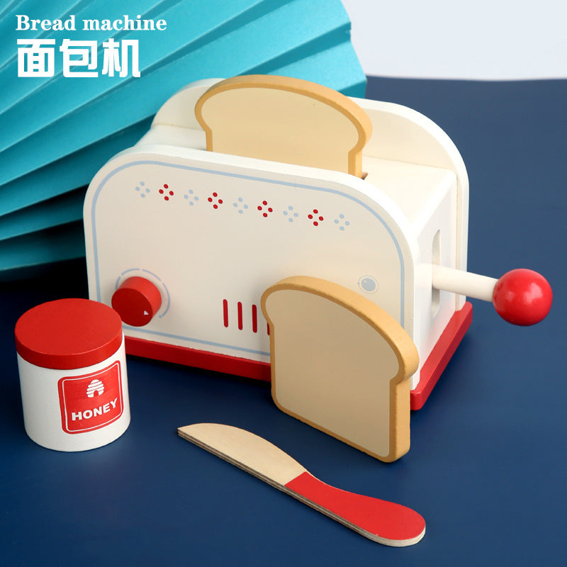 Kinmilo wooden kitchen pretend play - style, accessories or size detail 3