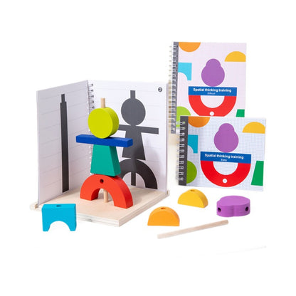 Kinmilo 3D spatial thinking and shadow matching wooden puzzle – product detail and learning activities