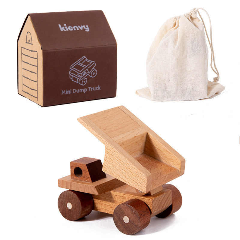 Kinmilo toy wooden vehicle style and finish detailed product image