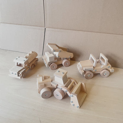 Kinmilo toy wooden vehicle style and finish detailed product image