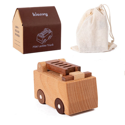 Kinmilo toy wooden vehicle style and finish detailed product image