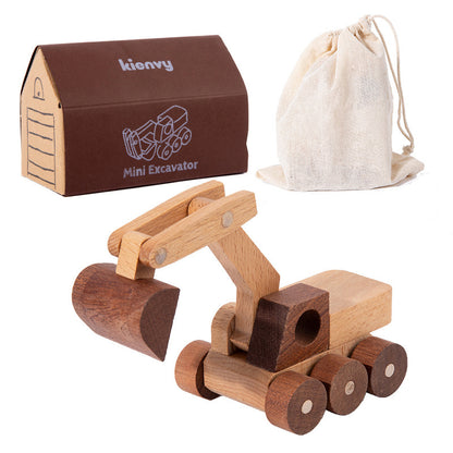 Kinmilo toy wooden vehicle style and finish detailed product image