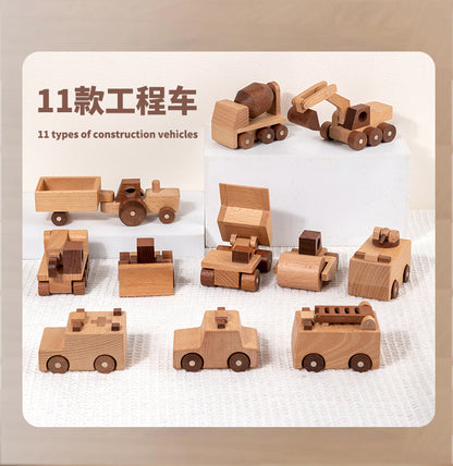 Kinmilo wooden toy vehicles – DIY screwdriver assembly and vehicle styles