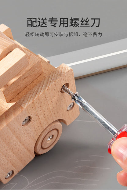 Kinmilo wooden toy vehicles – DIY screwdriver assembly and vehicle styles