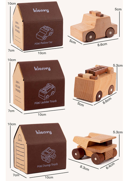 Kinmilo wooden toy vehicles – DIY screwdriver assembly and vehicle styles