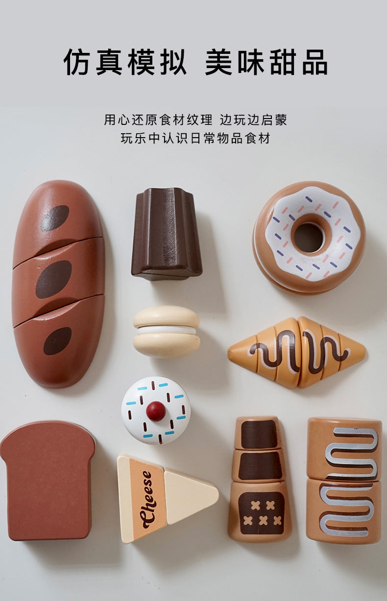 Kinmilo wooden pretend food grocery market play set with selected crate themes and wooden food pieces photo 142