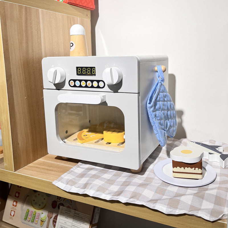 Kinmilo wooden pretend appliance, kitchen and home role play accessory detail 11
