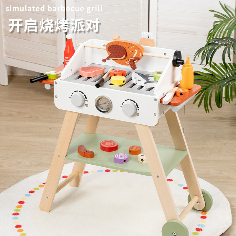 Kinmilo wooden pretend appliance, kitchen and home role play accessory detail 12