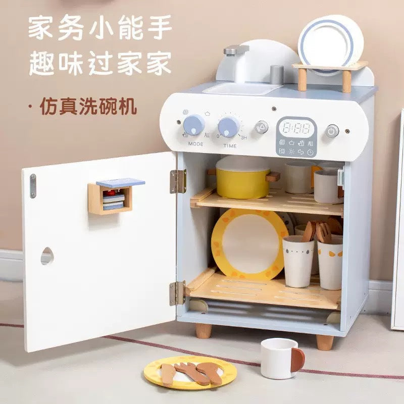 Kinmilo wooden pretend appliance, kitchen and home role play accessory detail 15