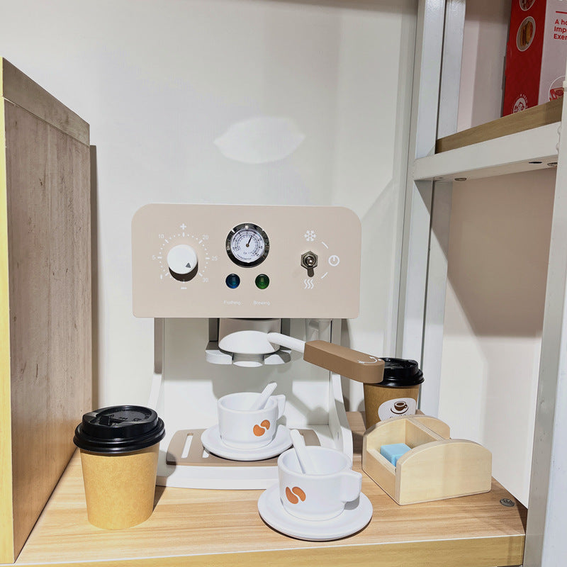 Kinmilo wooden pretend appliance, kitchen and home role play accessory detail 17