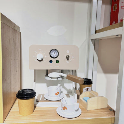 Kinmilo wooden pretend appliance, kitchen and home role play accessory detail 17
