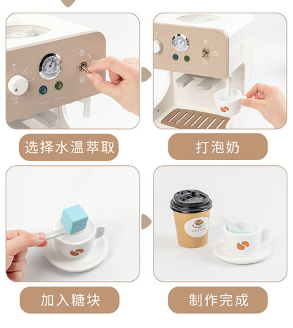 Kinmilo wooden pretend appliance, kitchen and home role play accessory detail 24