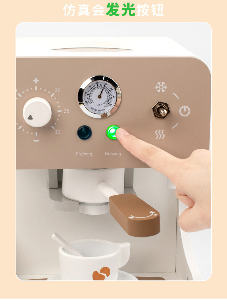 Kinmilo wooden pretend appliance, kitchen and home role play accessory detail 25
