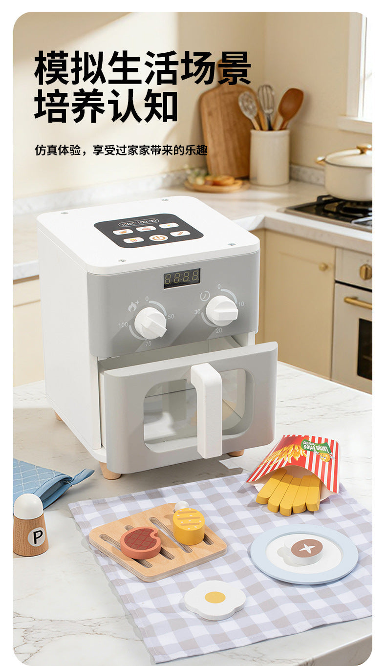 Kinmilo wooden pretend appliance, kitchen and home role play accessory detail 26