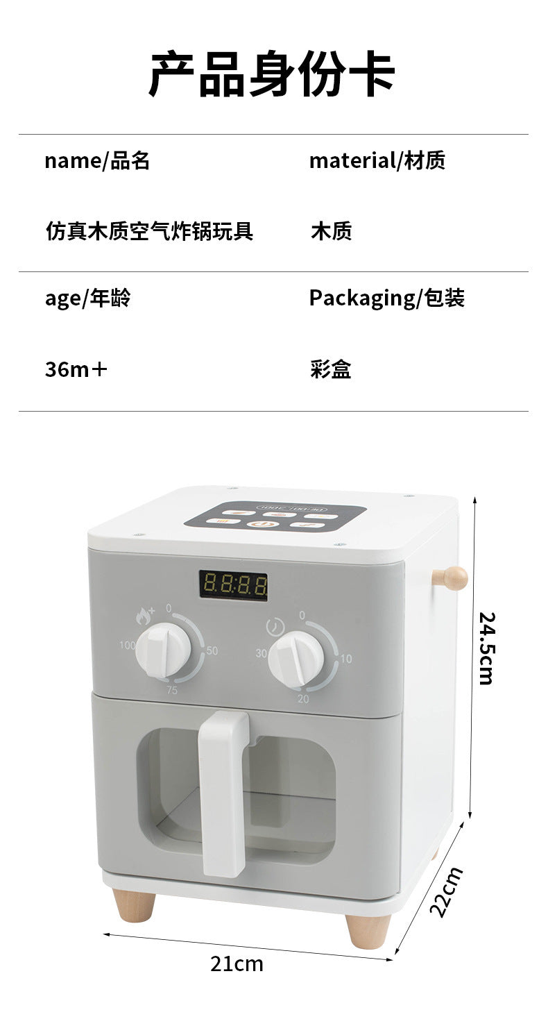 Kinmilo wooden pretended kitchen appliances variants, recipe and fine motor play activity image 43