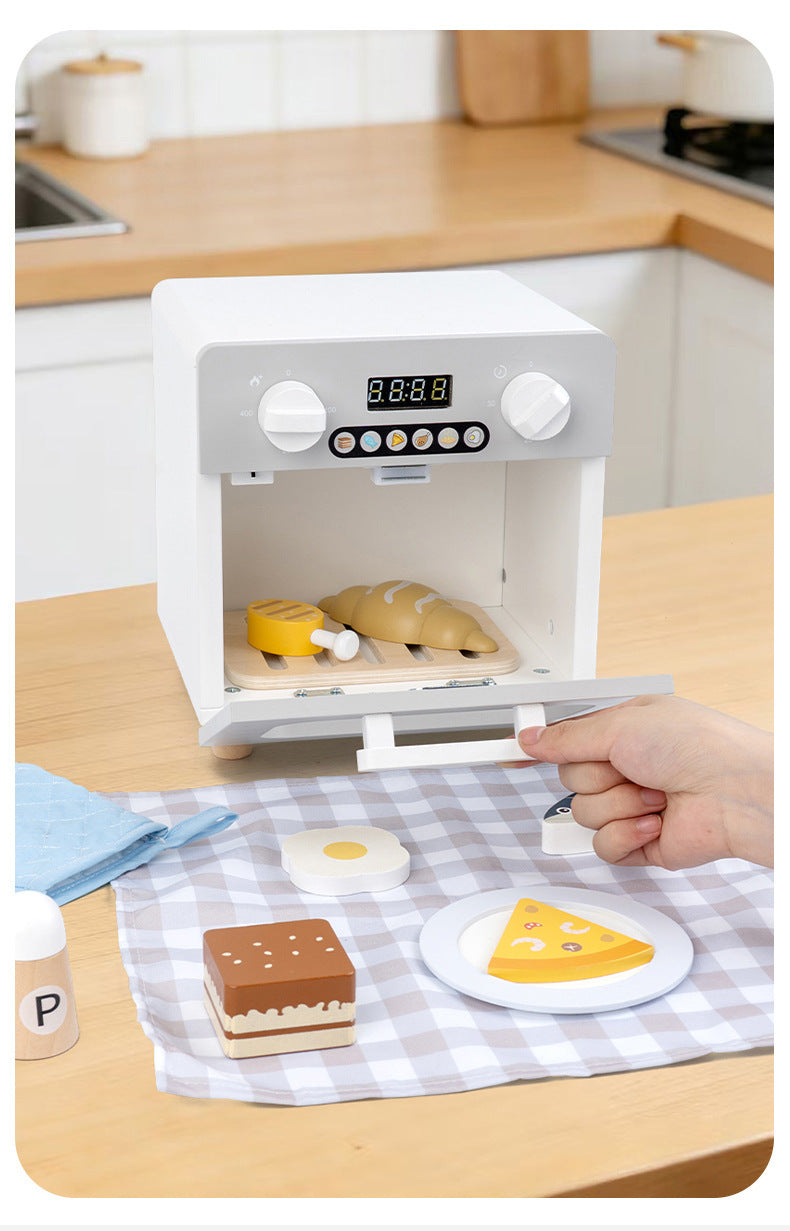 Kinmilo wooden pretended kitchen appliances variants, recipe and fine motor play activity image 50