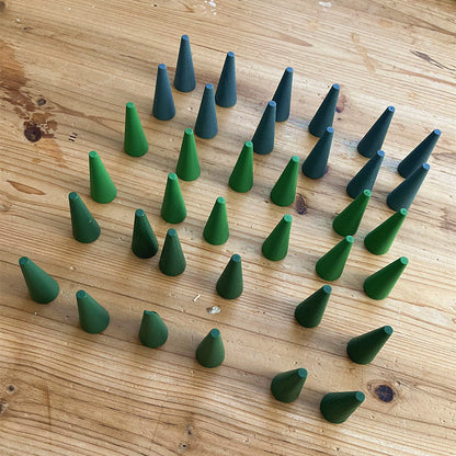 Kinmilo Forest colored cone loose parts