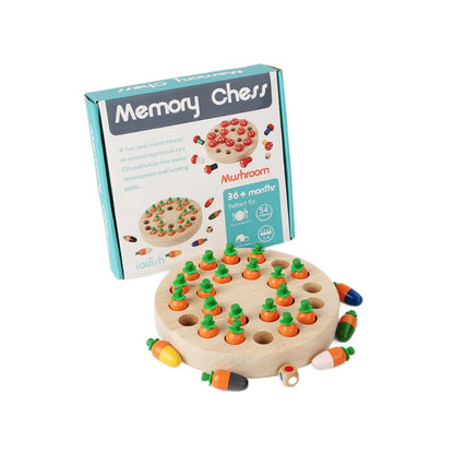 Carrot memory chess game retail packaging on white background