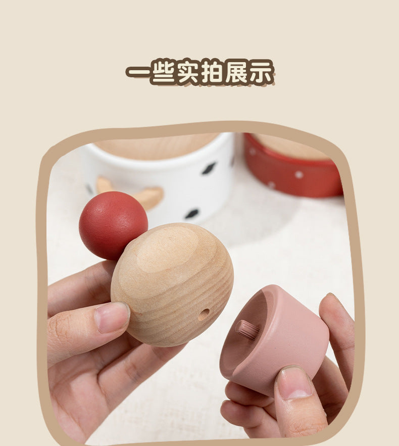Kinmilo Wooden ice cream and sweet treat pretend play assembly