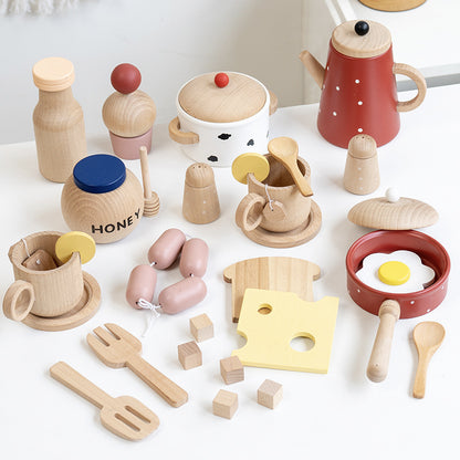 Kinmilo Tea set full components including honey jar and cups