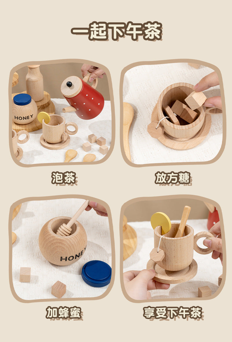 Kinmilo Four parent and child pretend tea activities