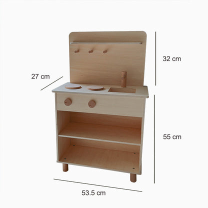 Kinmilo natural wooden play kitchen, photo 3