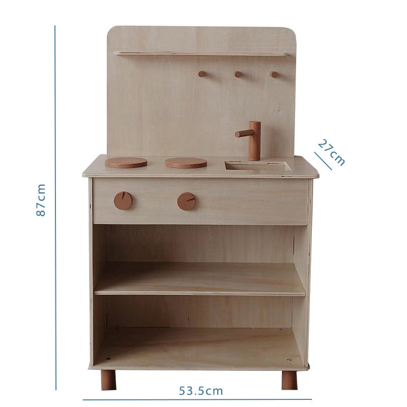 Kinmilo natural wooden play kitchen, photo 6