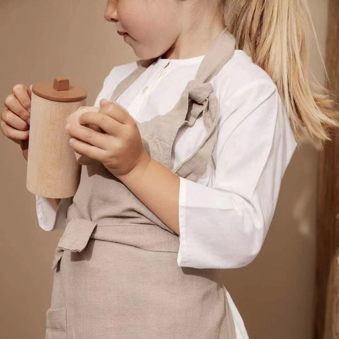 Kinmilo natural wooden play food and kitchen utensils detail 29