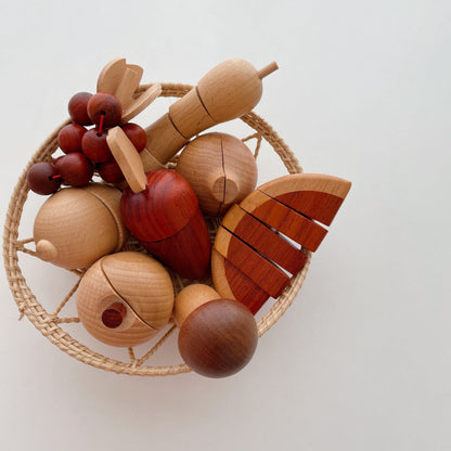 Kinmilo natural wooden play food and kitchen utensils detail 43