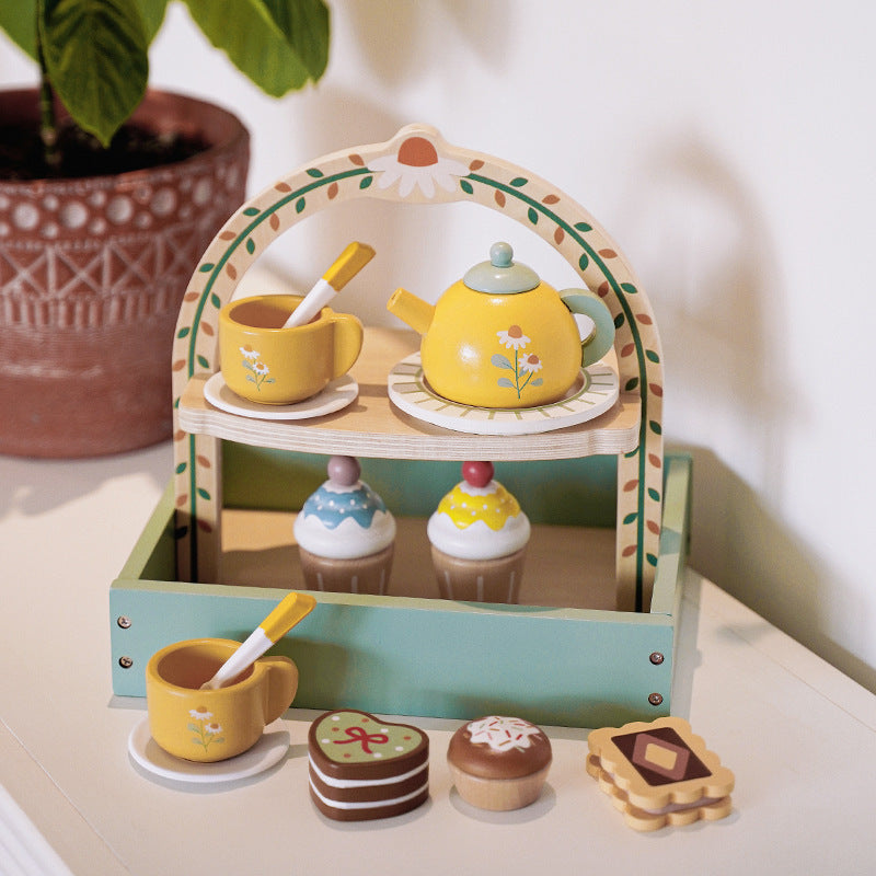 Kinmilo pastel wooden tea party cafe and bakery play style 54