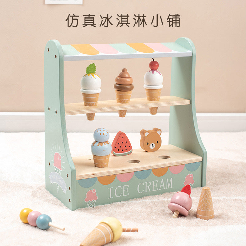 Kinmilo pastel wooden tea party cafe and bakery play style 58