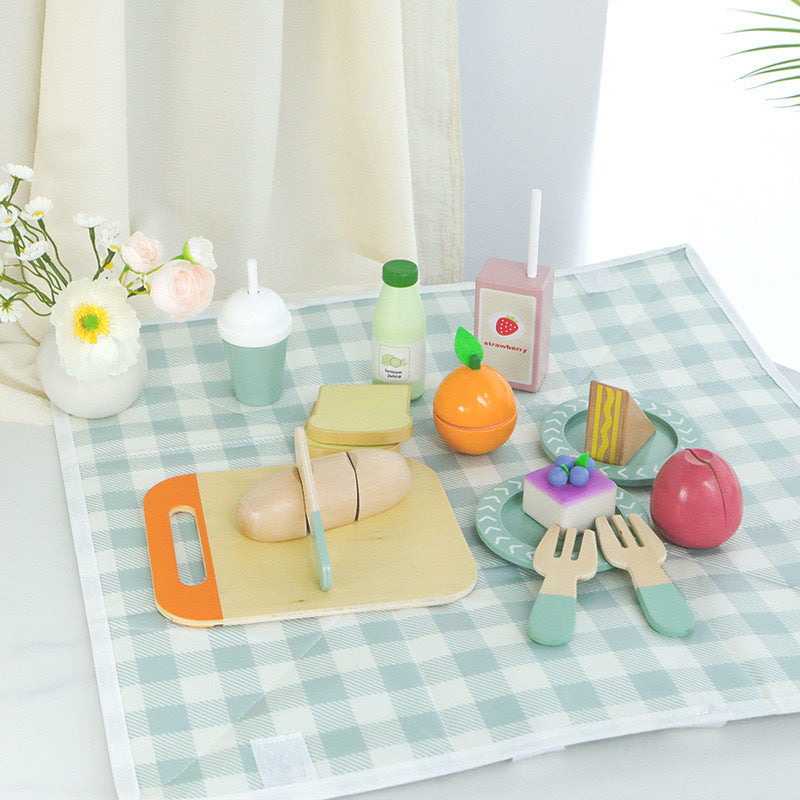 Kinmilo pastel wooden tea party cafe and bakery play style 60