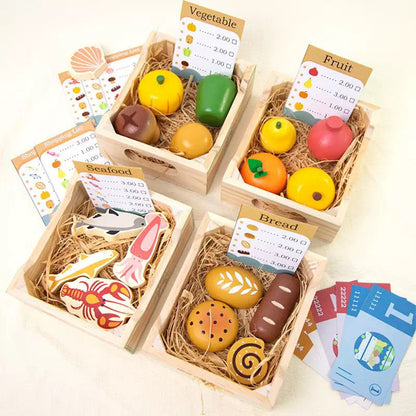 Kinmilo wooden tea party bakery and cafe playsets - style 63