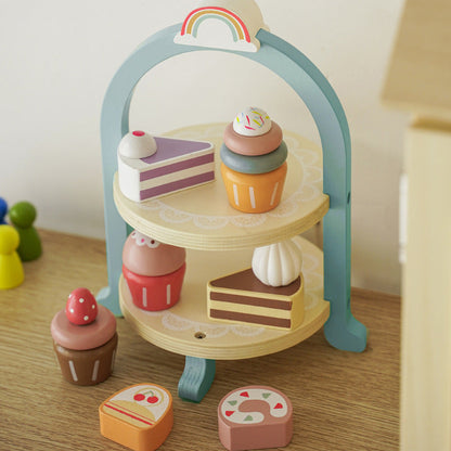Kinmilo wooden tea party bakery and cafe playsets - style 76