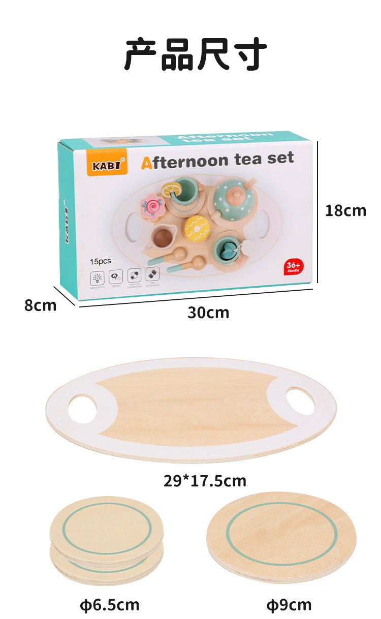 Kinmilo wooden afternoon tea bakery cafe sets detail 85