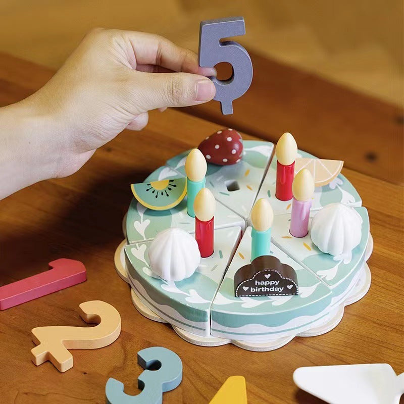Kinmilo Pastel Wooden Afternoon Tea, Bakery & Café Pretend Play Sets – main product photo