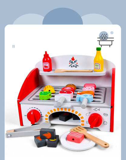 Kinmilo tabletop BBQ pretend play grill and food photo 111