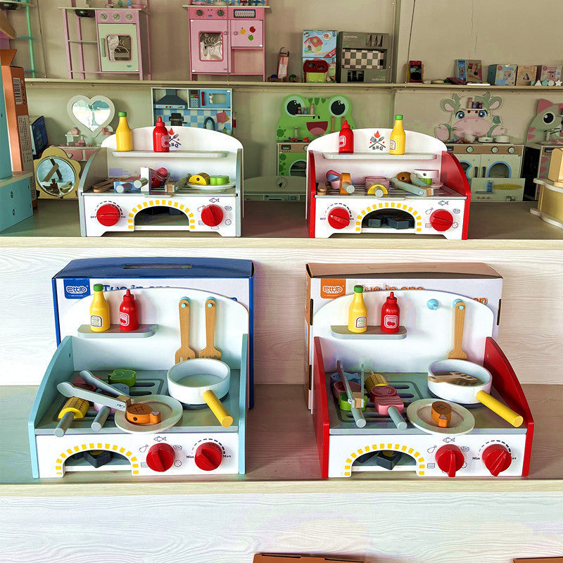 Kinmilo tabletop BBQ pretend play grill and food photo 91