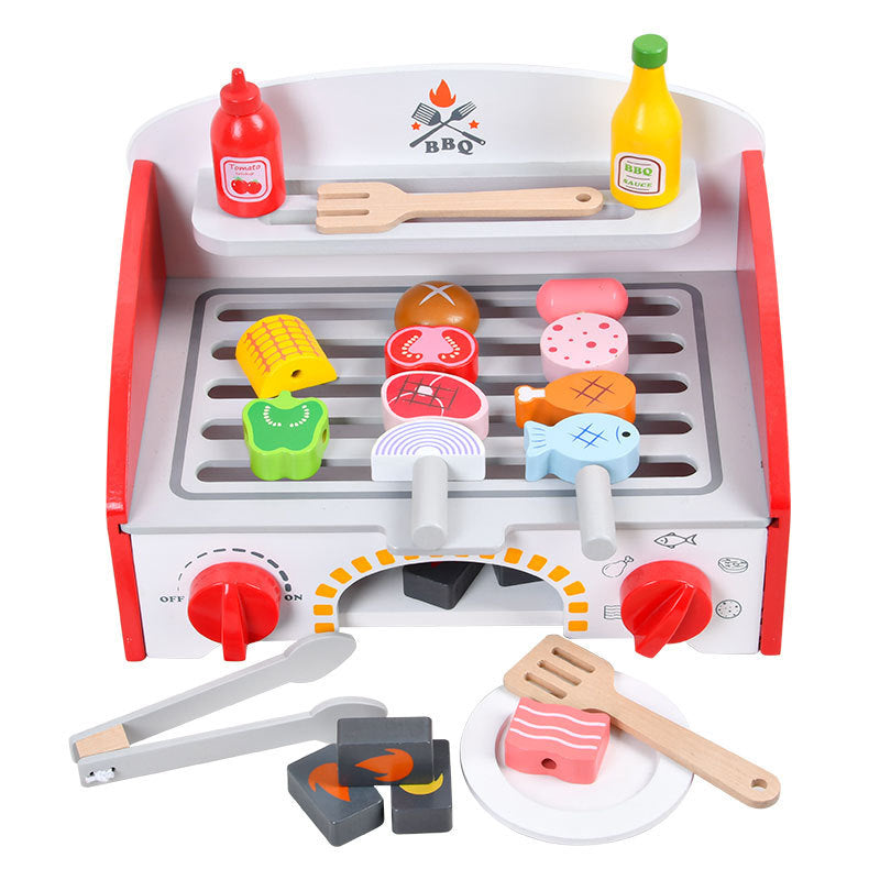 Kinmilo tabletop BBQ pretend play grill and food photo 97