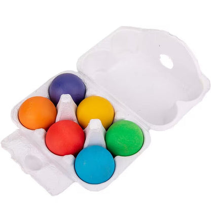 Wooden matching ball sorting tray and sensory set photo 3