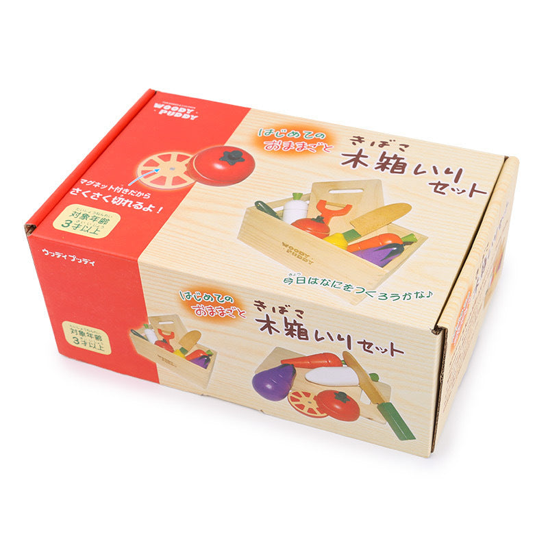 Kinmilo painted wooden cutting food playset, pretend fruit and vegetables, photo 34