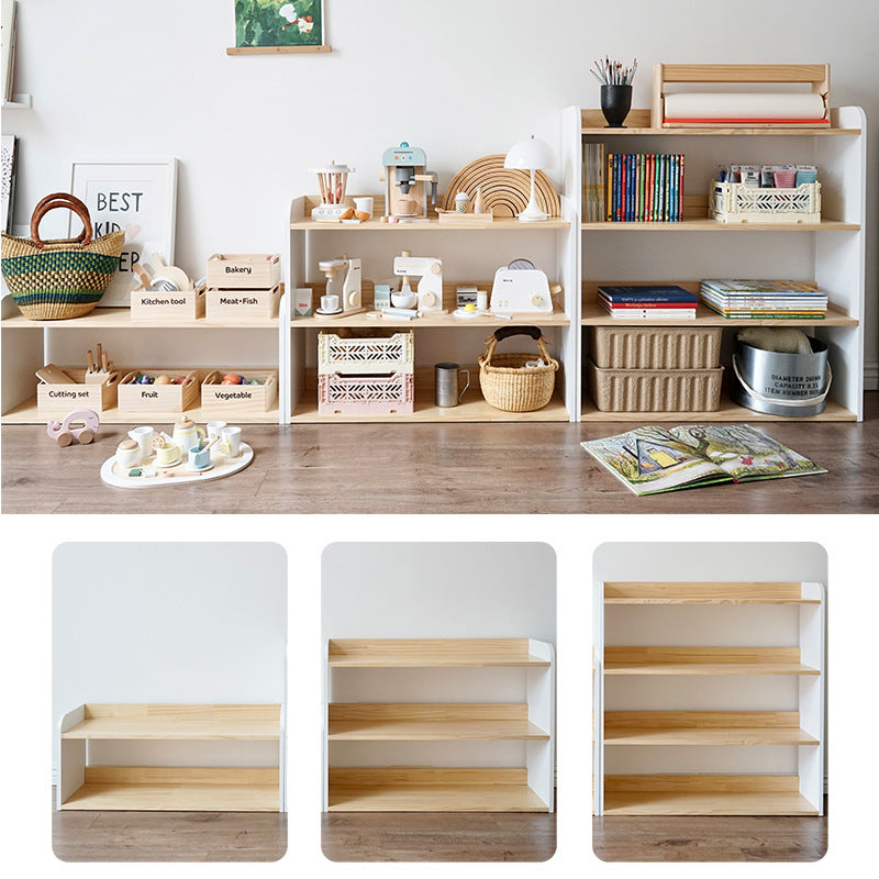 Kinmilo wooden supermarket market stall food crates and pretend appliances, photo 32