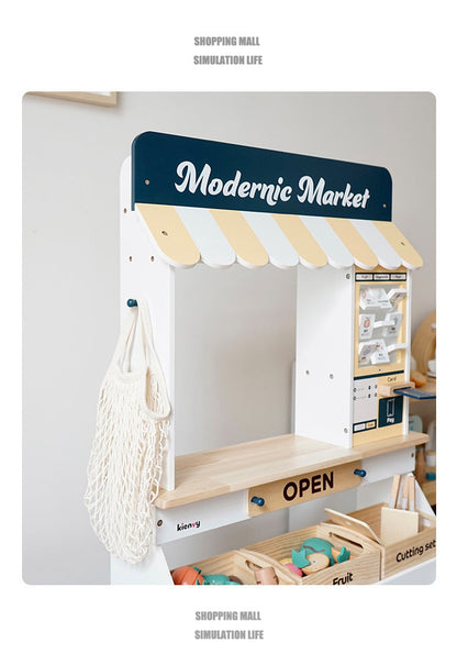 Kinmilo wooden children's supermarket play market and size specification photo 46