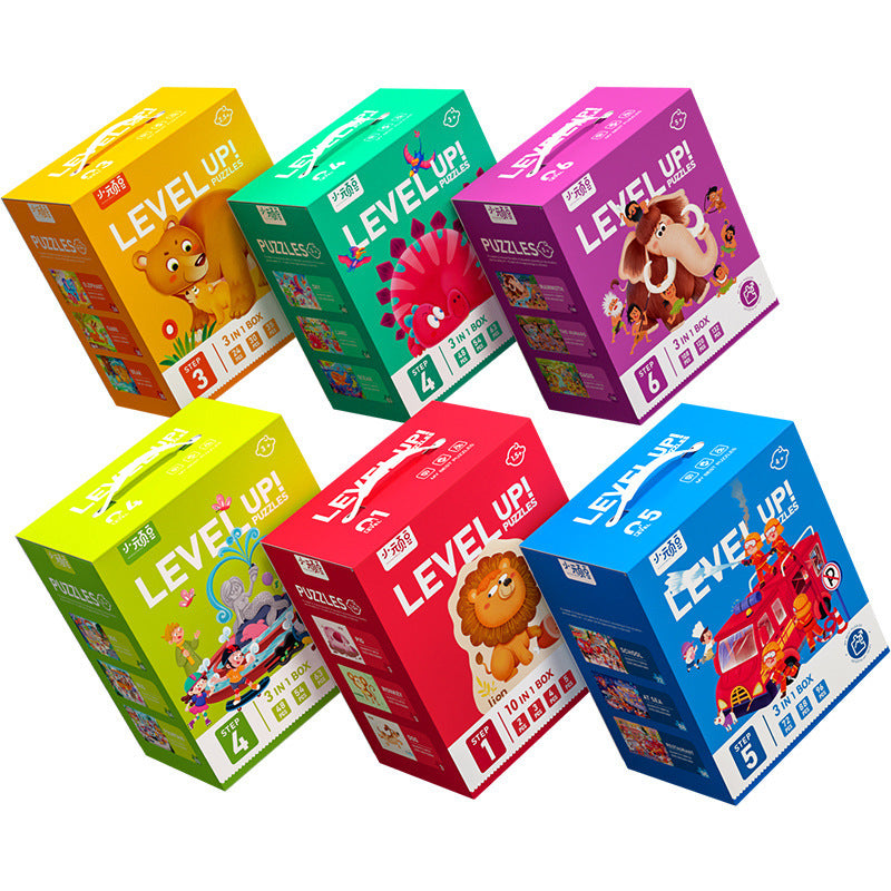 Level Up educational picture jigsaw puzzles with difficulty level and story theme details, image 19